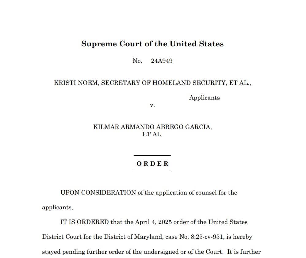 Corte Suprema suspende orden de regreso para hombre deportado por error